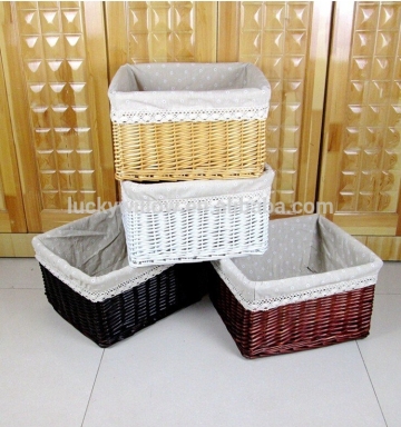 half willow material cheap wicker basket