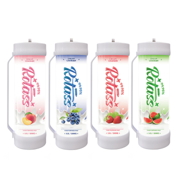 Rotass 3.3L Strawberry Flavored Whipping Cream Chargers - 2000g