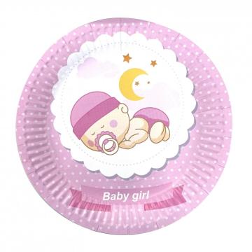 Party paper plate baby