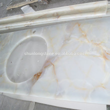 White onyx vanity top,onyx vanity top,bathroom vanity tops