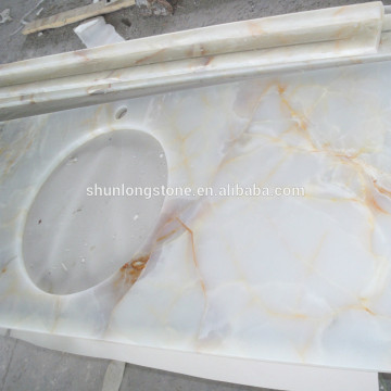 White onyx vanity top,onyx vanity top,bathroom vanity tops