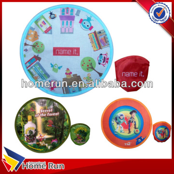Alibaba express china Logo Customized fabric foldable frisbee / foldable frisbee fan