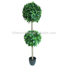artificial topiary tree, leaf ball tree, indoor artificial tree