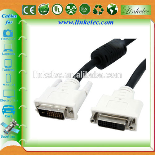 High speed DVI-D 24+1 Male to female dvi cable adapter for LCD Monitor computer cable