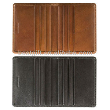 Bifold PU atm card cover