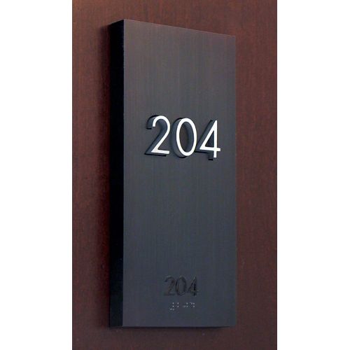 Custom Number Plate Modern Apartment Numbers