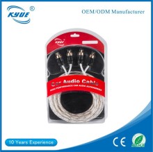 Wholesale price male-male car amp kits 5M length Single Shielded amp kits