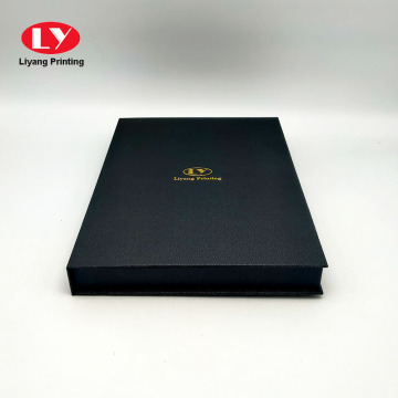 Magnetic Closure Custom Logo Black Scarf Box