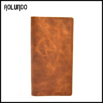 High quality men card holder money genuine leather passort wallet case