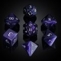 Cat's Eye Gemstone DND Dice Set, 7PCS Handmade Stone Dice Set for Dungeons and Dragons Tabletop Role Playing Game