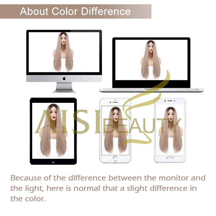 Aisi Beauty Popular Vendor Cheap Long Straight Ombre Blonde Wig Lace Frontal Synthetic Hair For Black Women Lace Front Wig