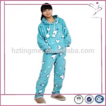 Wholesale hooded ladies pyjamas