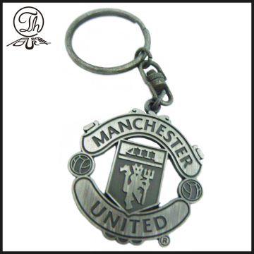 Imitation antique football club metal keychain