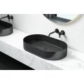 Meiao oval black pvd bathroom countertop basin