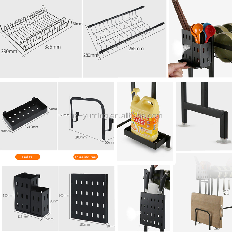 Adjustable And Reinforced 2019 New Arrival Kitchen AccessoriesOf Kitchen Storage Rack,Kitchen Organizer Rack