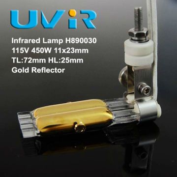 infrared halogen heating lamp and infrared halogen heater