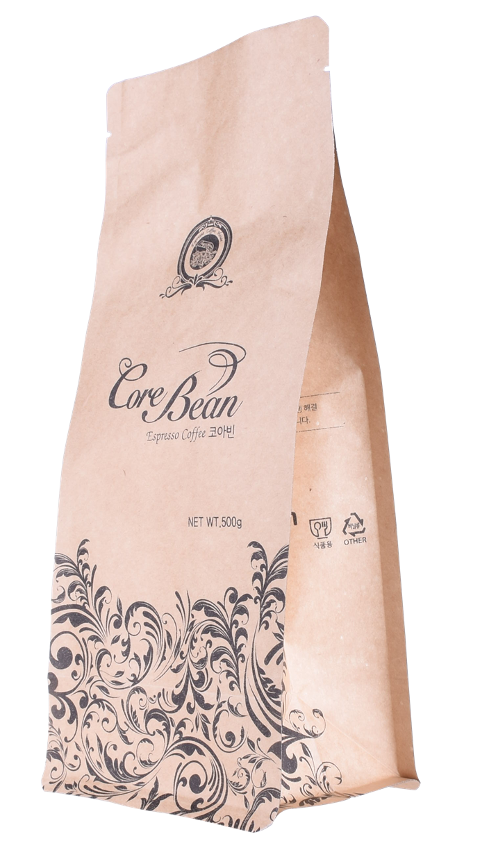 Food Packaging Design Flat bottom Pouch Kraft paper bag