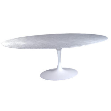 Vente chaude moderne Saarinen table de tulipe ovale à manger