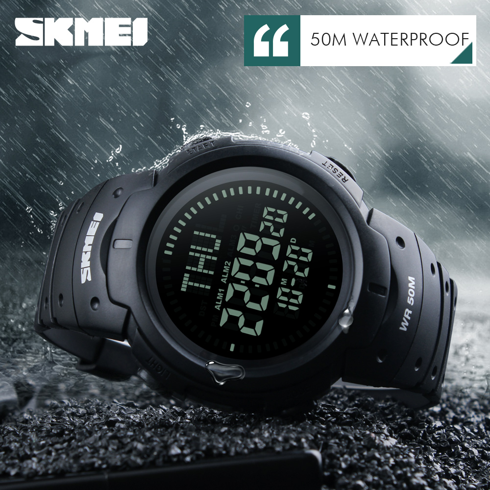 skmei 1231 compass waterproof sport men brand description of wrist watch