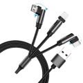 180 Degree Rotation 3 In 1 Usb Cable