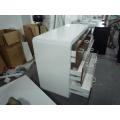 Contemporary white high gloss sideboard