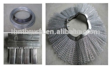Steel wire snow sweeper brush