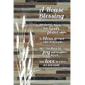 House Blessing Plakat Kayu Pedesaan