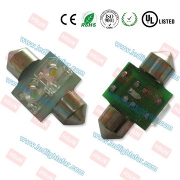 Festoon bulb festoon bulb c5w auto lamp 2 LED Flux 31mm