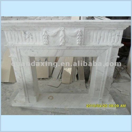 White Marble Fireplace