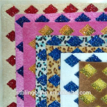 Hotfix Rhinestone Sticker Sheets Trimming Crystal Diamond Hotfix Rhinestones Sheet Wholesale