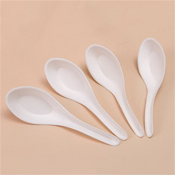Biodegradable Tableware Sugarcane Bagasse Soup Spoon