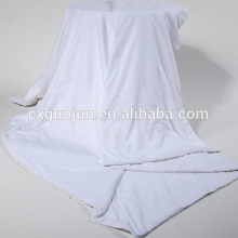 white 100% polyester bleached fabric
