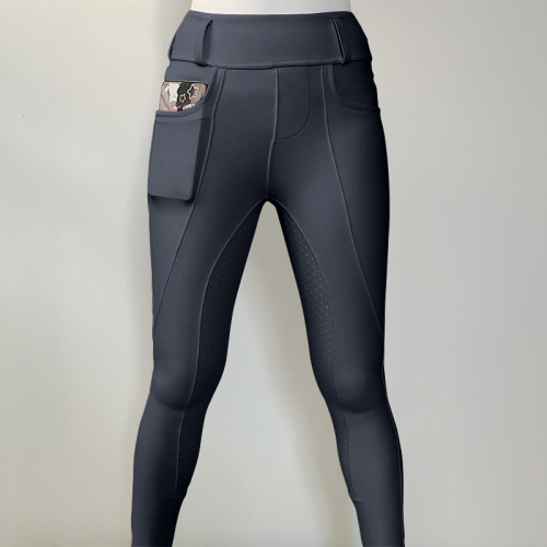 Hot style New Gray Full Seat Silicone Horse Riding Leggings