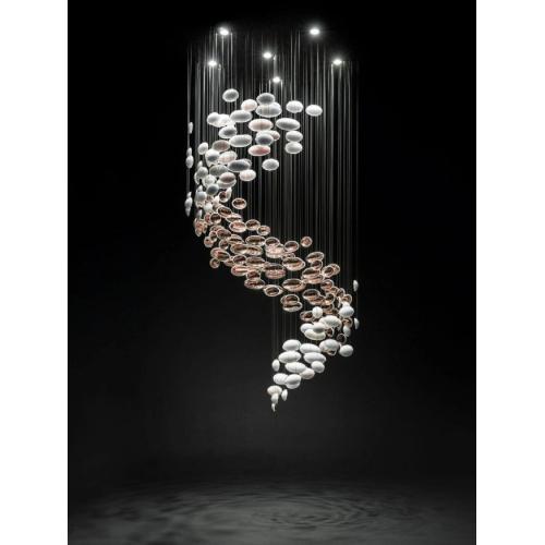 elegant led chandelier hotel lobby pendant lamp