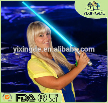 Factory wholesale Plastic war Lightsaber Sword With star LED light & Sound Function light saber for kids