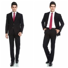 black coat pant latest design men's wedding suits