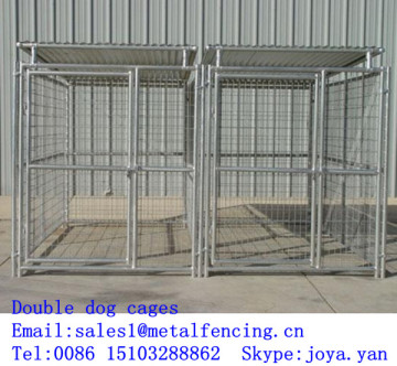 Factory supplying pets runs cages fence panels dog cages modulars dog cages double dog cages