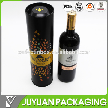 wine metal tin box for packaging/ fancy metal tin cans for wine