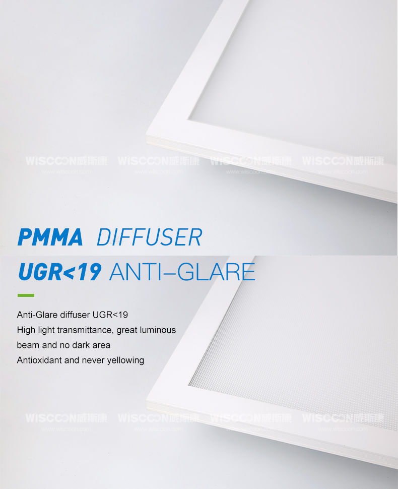 Side-lit LED Panel Lighting 2x2 600*600*10mm 36W 48W 60W 100lm/w 120lm/w