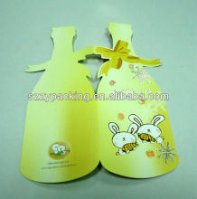 bottle shape fold baptism invitation card