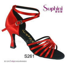 Salsa Shoes Woman Red Latin Dance Shoes