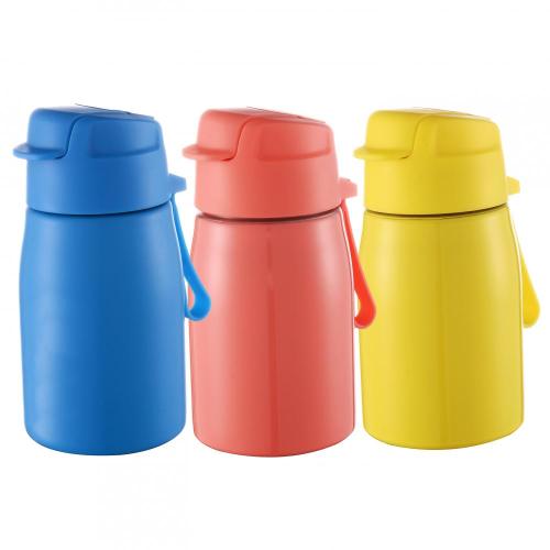 Stainless Steel Cup With Straw Kids Drinking Bottle