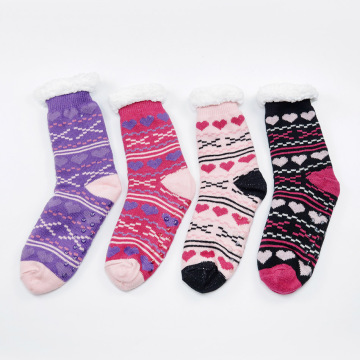 Lamb Fleece Plus Fleece Thick Warm Floor Socks