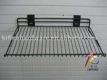 Slatwall shoe rack for garage orgnization system