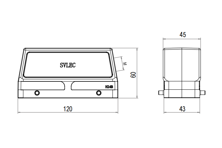 H24B Side Entry Metal Plastic Hoods