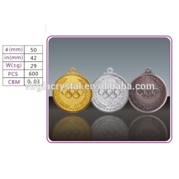 Factory Price High Quality Zinc Alloy Metal Olympic Medal With Ribbon