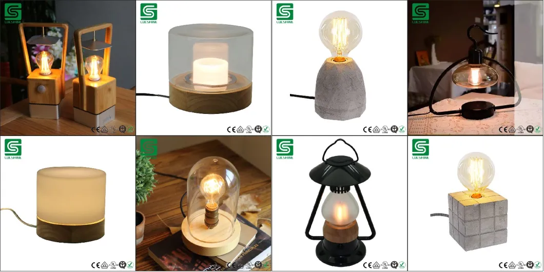 Outdoor Camping Light Bamboo Portable Lamp Dimmable