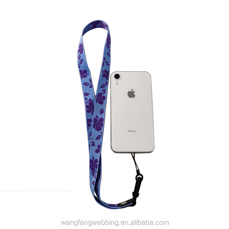 20mm genişlikli cep telefonu kasası cüzdan kayış omuz askısı ve kısa cep telefonu özelleştirilebilir desen rengi