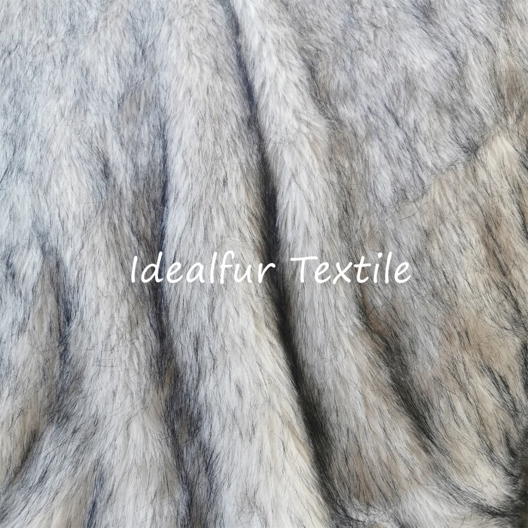 Soft Long Pile Printing Fake Fur Fabric for Blanket