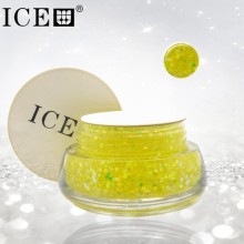 UV Glitter Gel Color 15g bottle diamond glitter powder gel uv